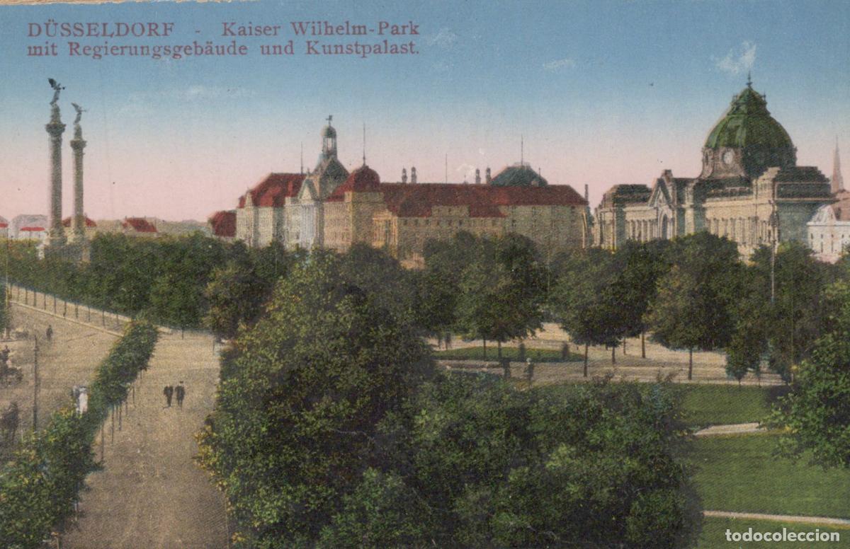 Cartes Postales: Deutschland D&uuml;sseldorf Kaiser Wilhelm Park Regierungsgeb&auml;ude Unposted *YAA754