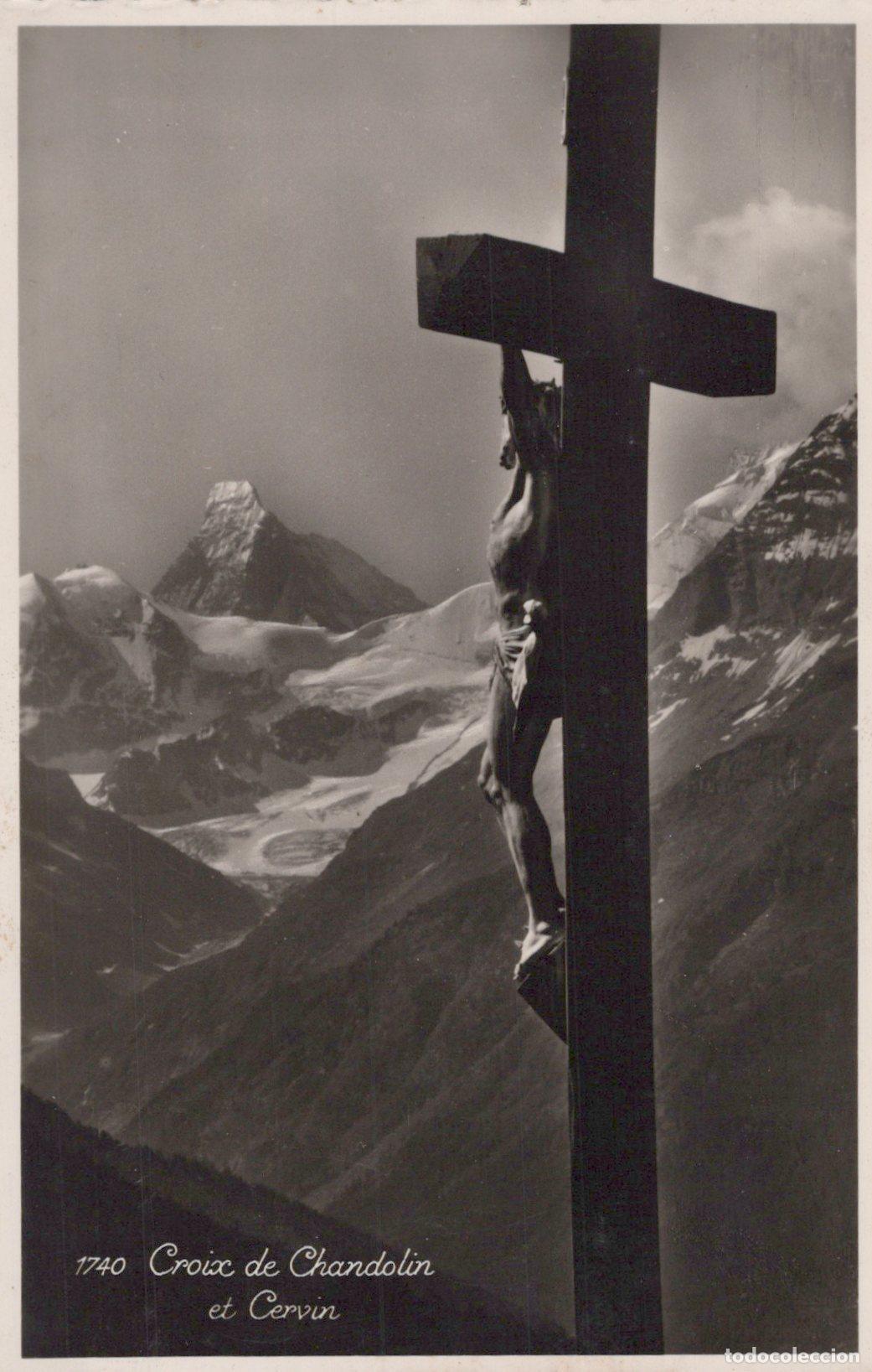 Cartoline: Suisse Chandolin Croix de Cervin Glaciers Unposted *YAA841