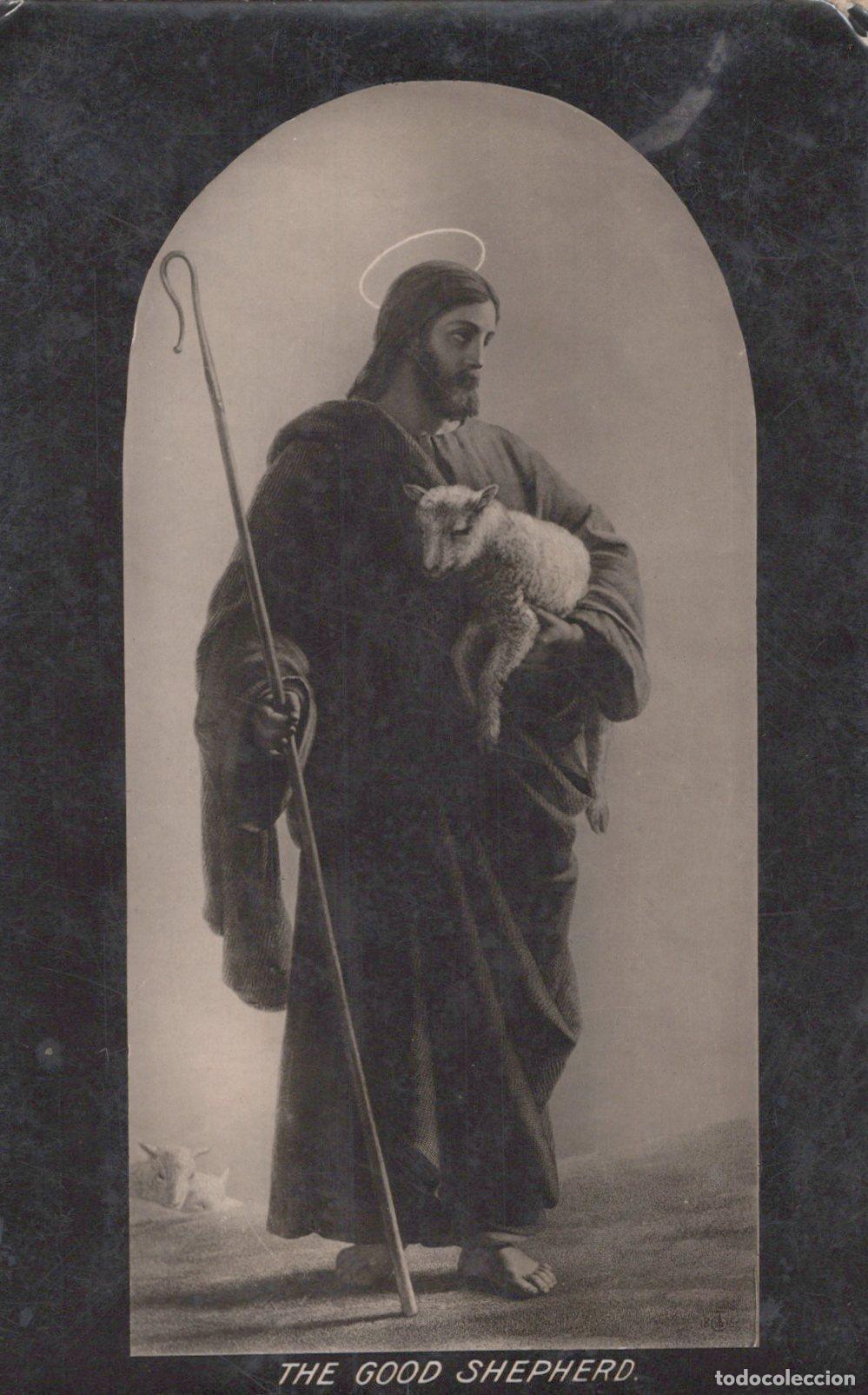 Cartoline: United Kingdom London The Good Shepherd Jesus Christ Religious Art *YAA886
