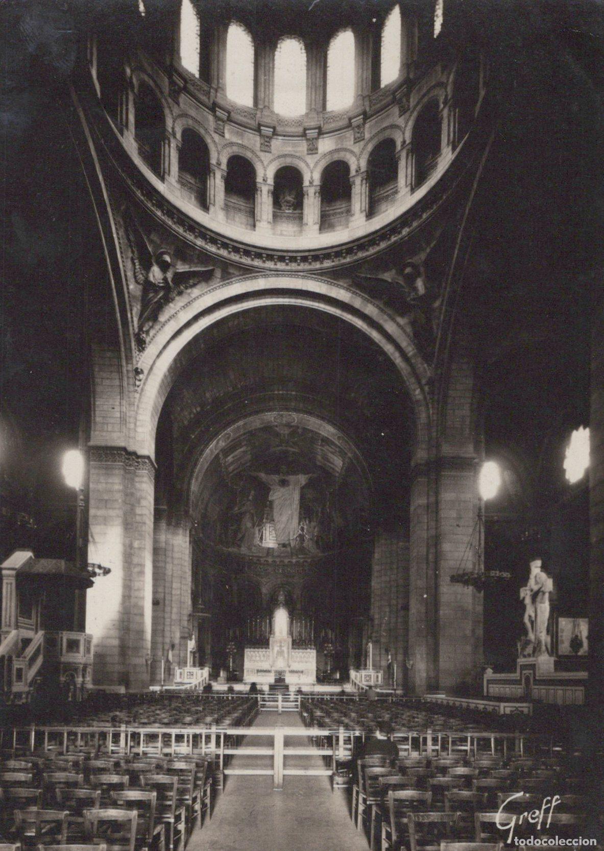 Cartoline: France Paris Sacr&eacute; C&oelig;ur Montmartre Int&eacute;rieur Nef Ch&oelig;ur *YAA891