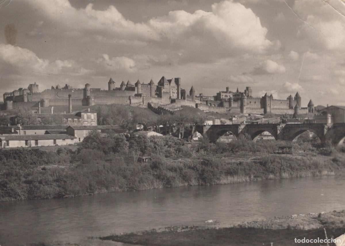 Cartoline: France Carcassonne Aude la Cit&eacute; M&eacute;di&eacute;vale Vue Panoramique Real Photo *YAA896