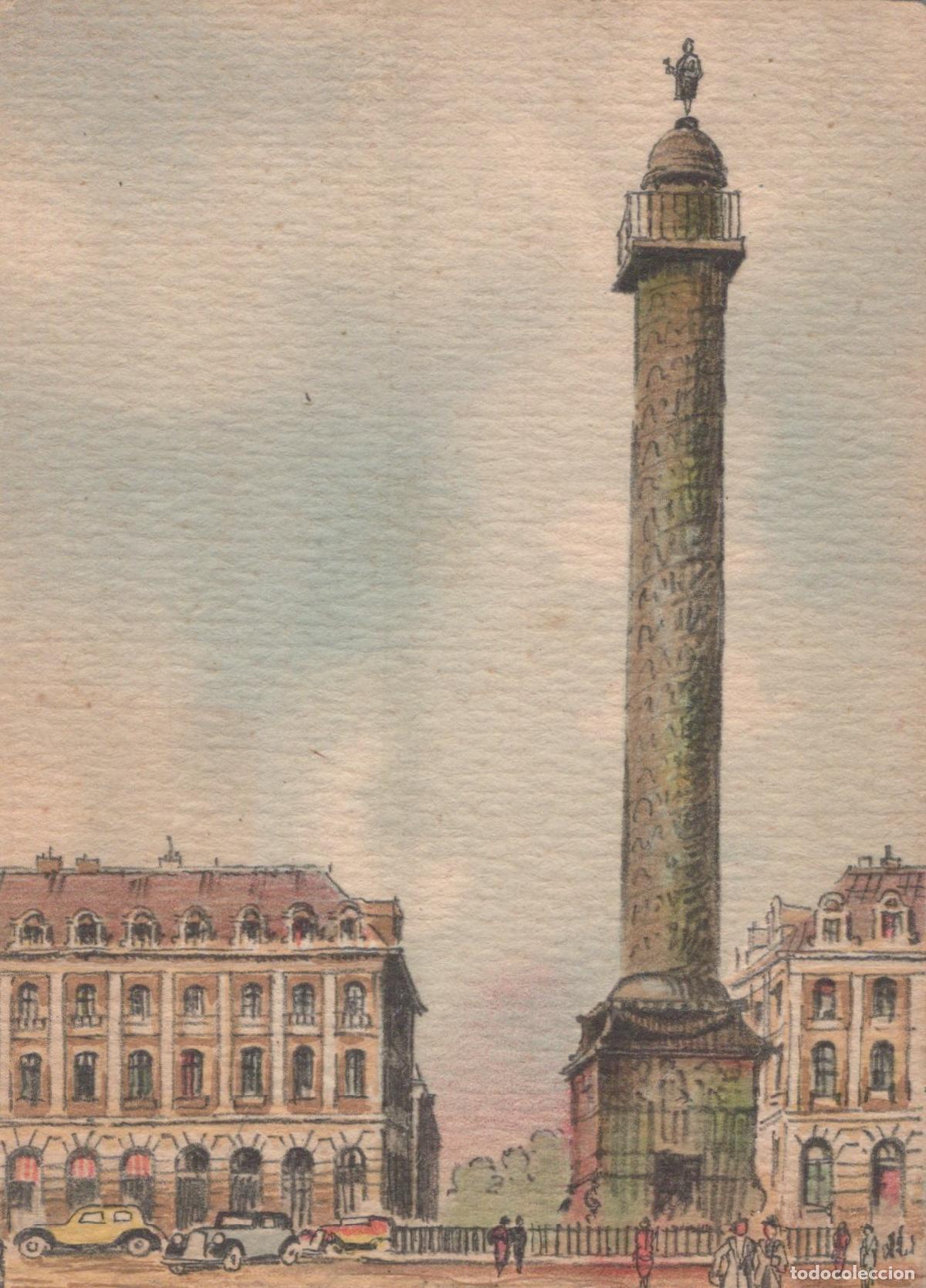 Postales: France Paris &Icirc;le de Colonne Vend&ocirc;me Architecture Urbaine Unposted *YAA931