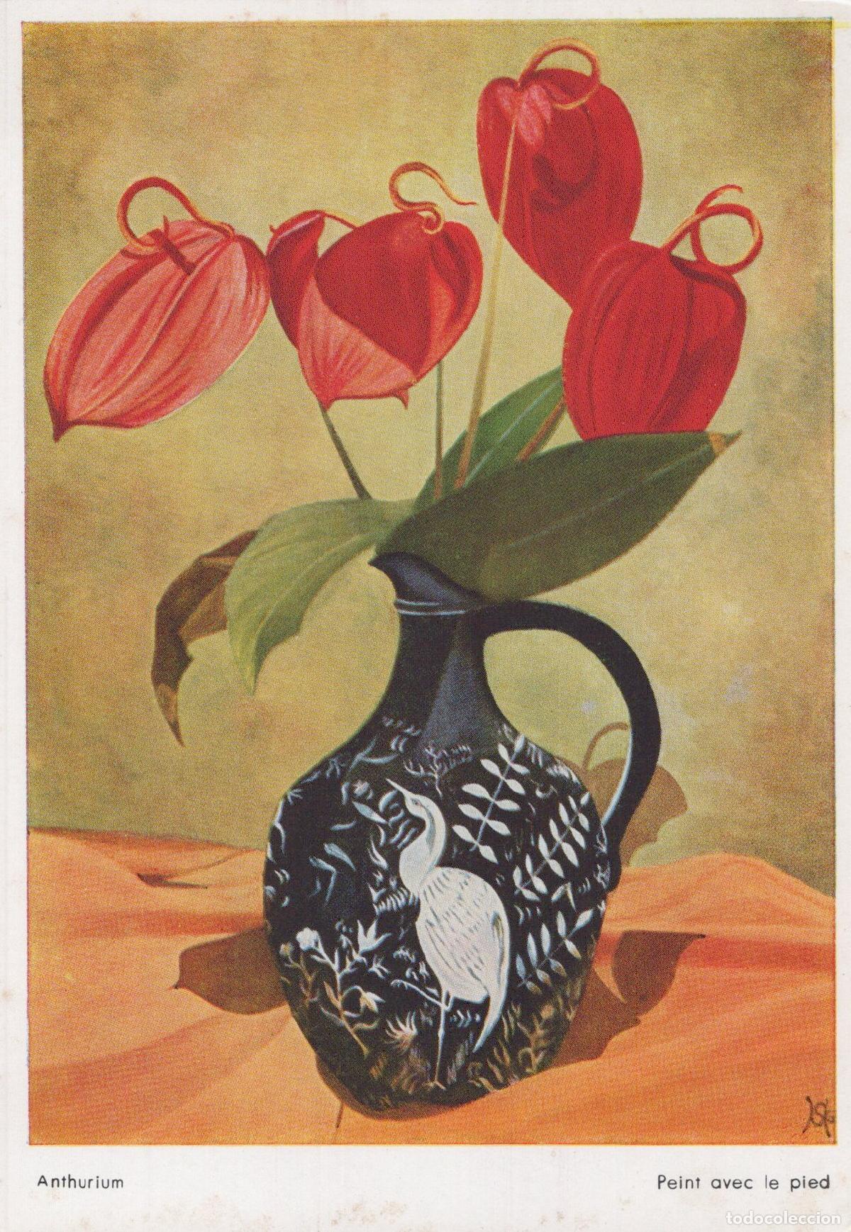 Postales: France Strasbourg Anthurium Peinture Artiste Bouche Pied Unposted *YAA956