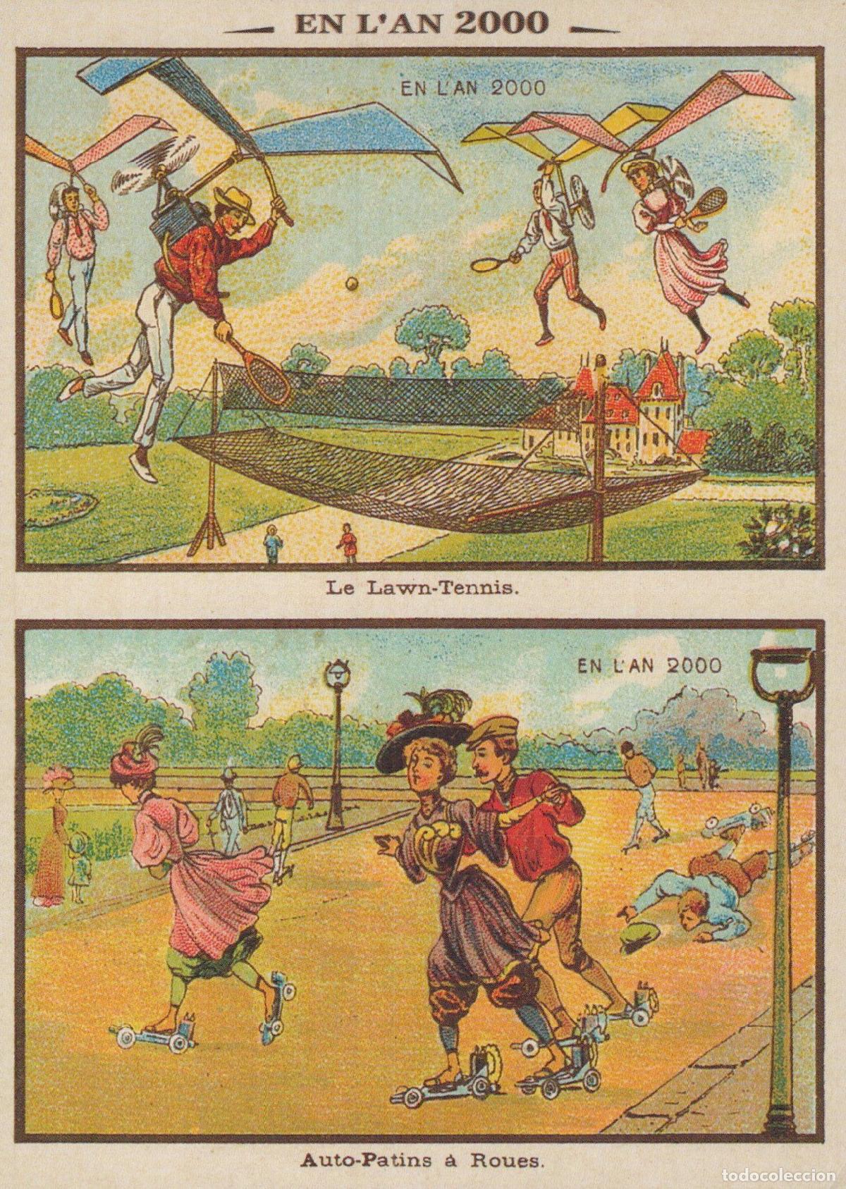 Postales: France Paris &Icirc;le de Loisirs Futuristes 2000 Tennis Patins Unposted *YAA961