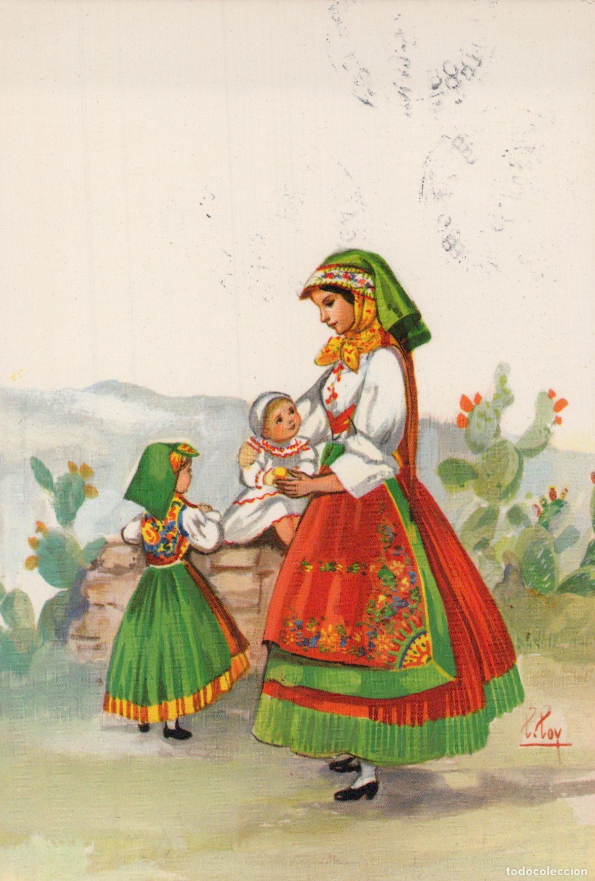 Postales: Italia Folclore Costumi Regionali Tradizionali Donne E Bambini Abiti *YAA978