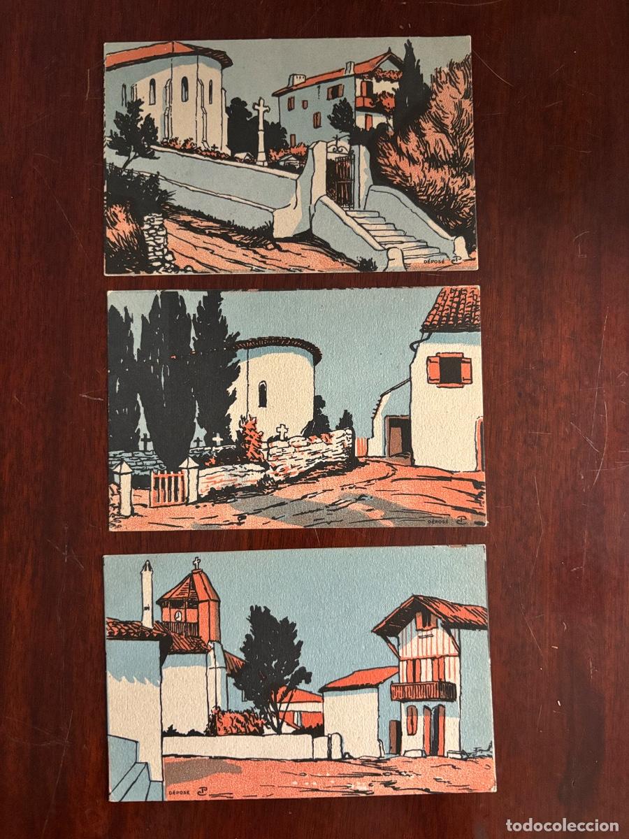 Postales: Tres pasteles francesas c.1903