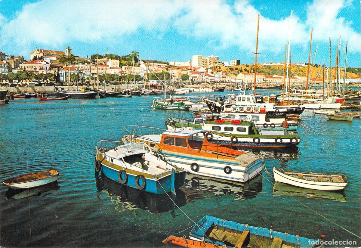 Postales: Postal de Set&uacute;bal, Portugal: Aspecto del Puerto