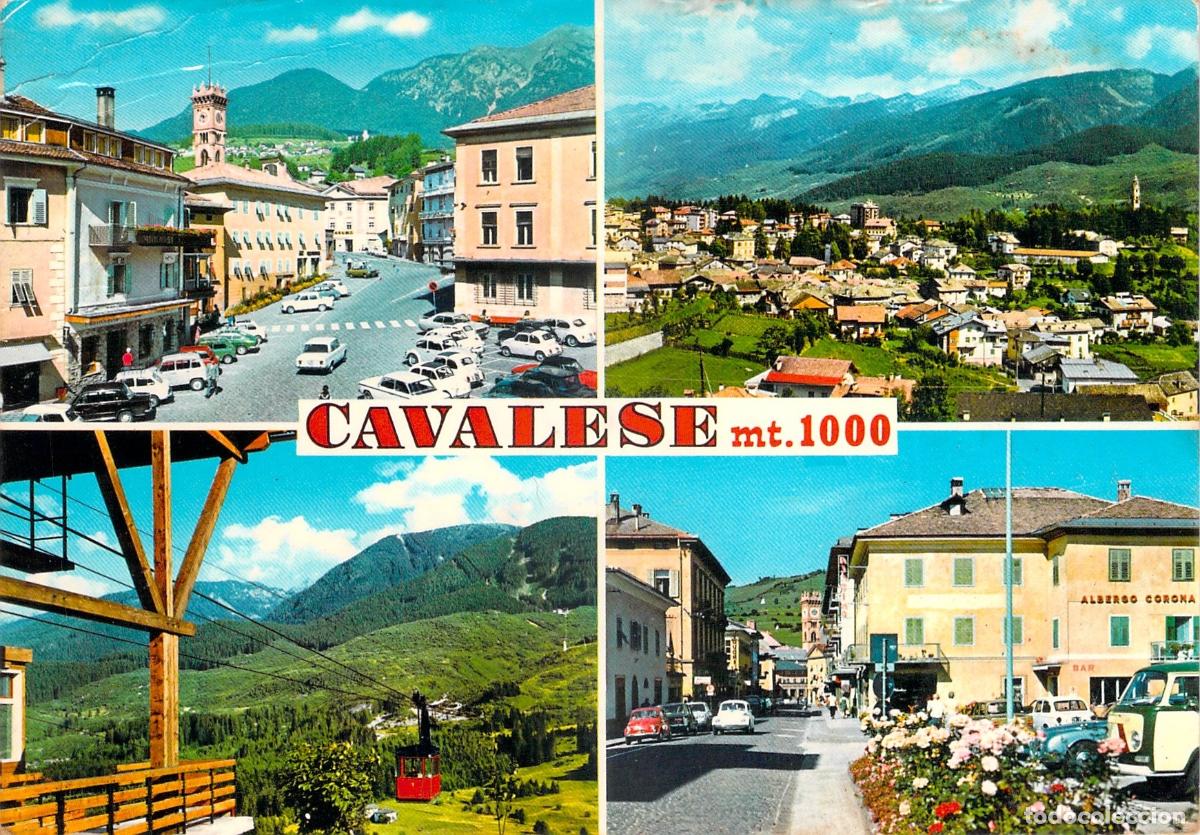 Postales: Postal de Cavalese en los Dolomitas, Italia