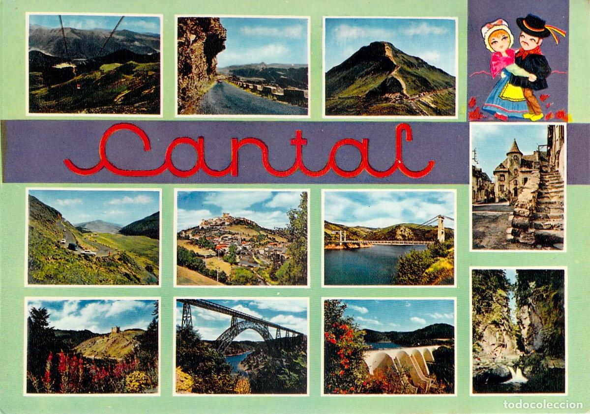 Postales: Postal multivista del departamento de Cantal, Francia