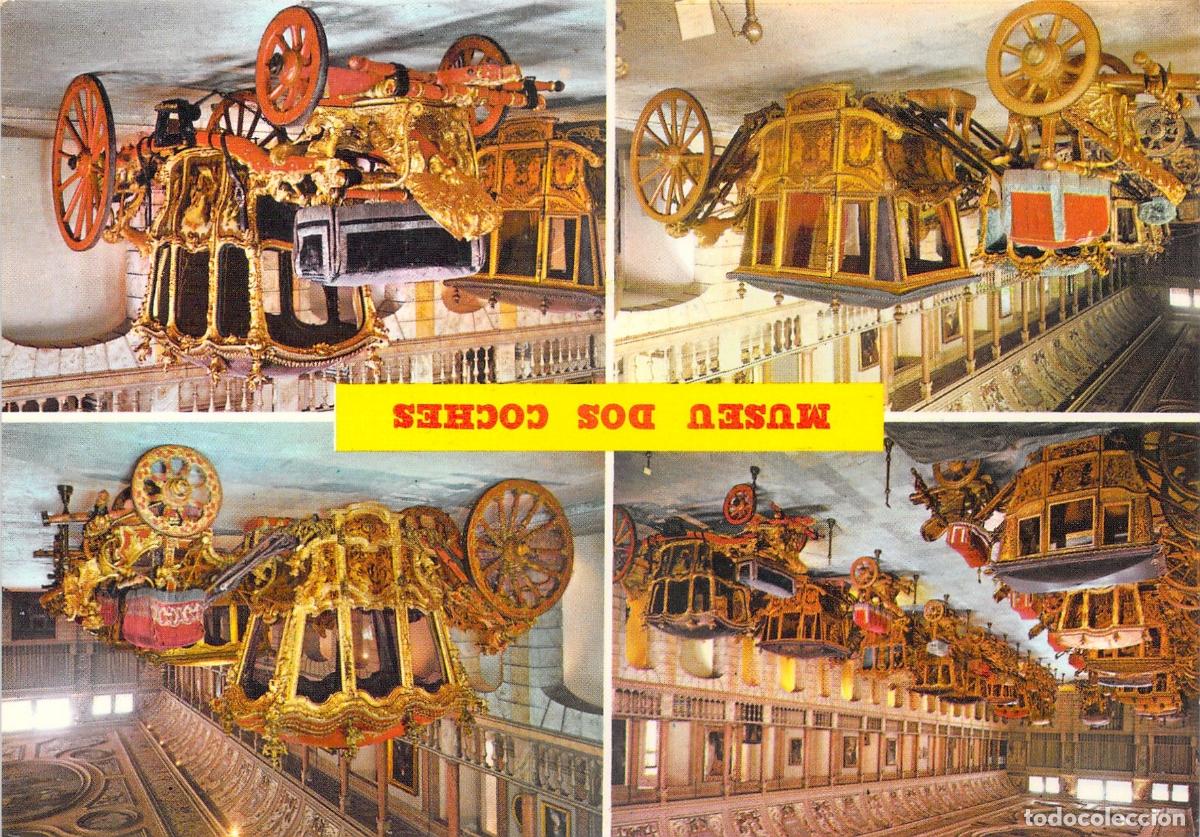 Postales: Postal del Museu Nacional dos Coches en Lisboa, Portugal