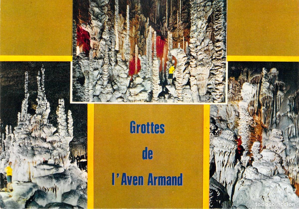 Postales: Postal de las cuevas de Aven-Armand en Lozere, Francia