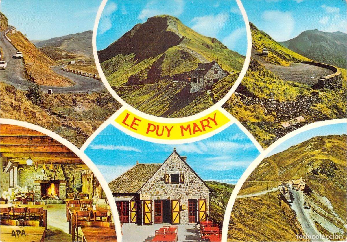 Postales: Postal de Le Puy Mary y Refugio de Monta&ntilde;a en Auvergne
