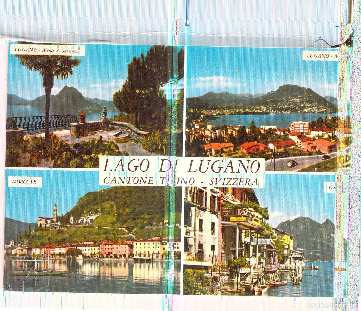 Postales: Postal del Lago de Lugano en el Cant&oacute;n del Tesino