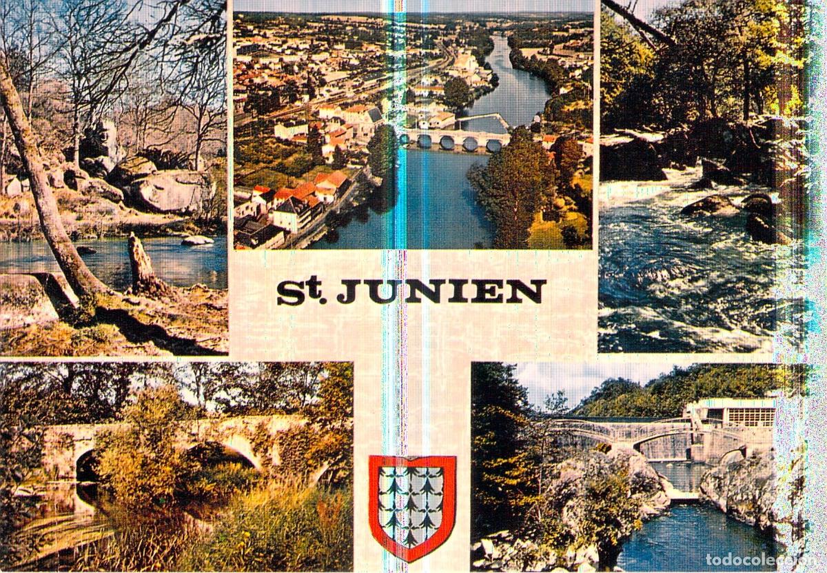 Postales: Postal de vistas panor&aacute;micas de Saint-Junien Francia