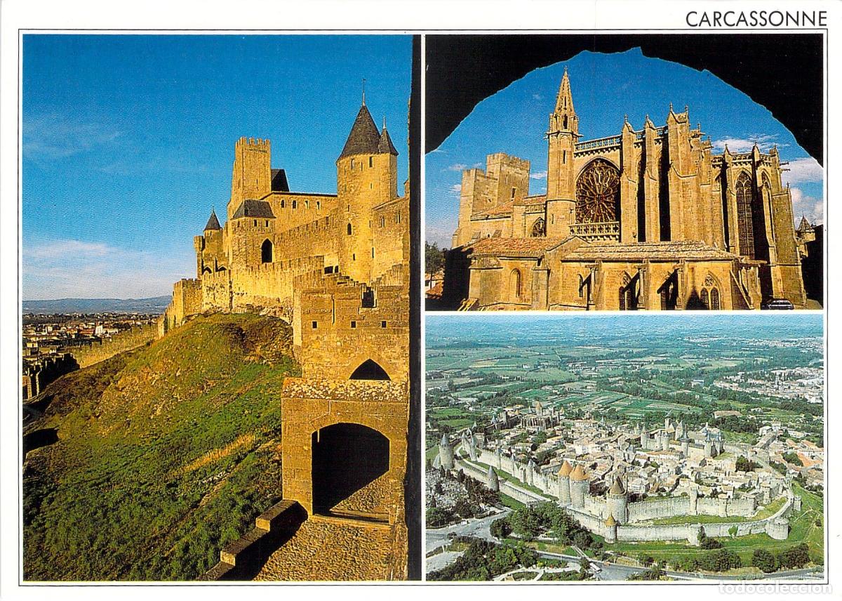 Postcards: Postal de la Ciudadela de Carcassonne, Aude, Francia
