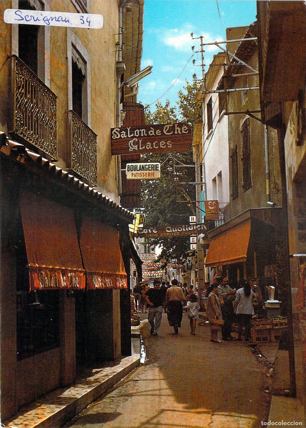 Cartoline: Postal de calle peatonal en Serignan, Francia