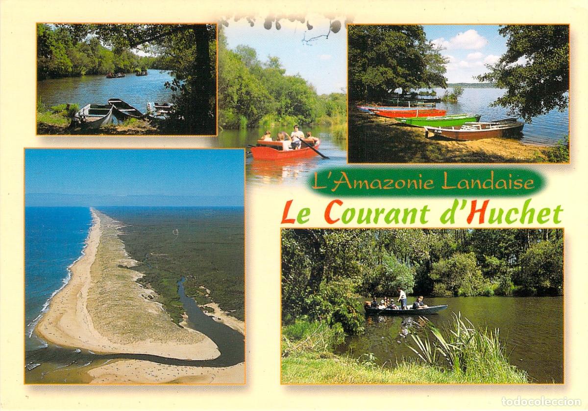 Cartoline: Postal del Courant d'Huchet, la Amazonia de las Landas en Francia