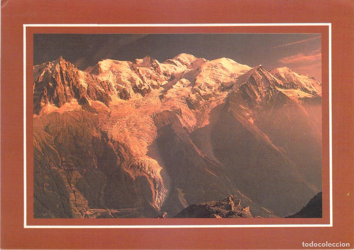 Postales: Postal del Macizo del Mont Blanc en Francia