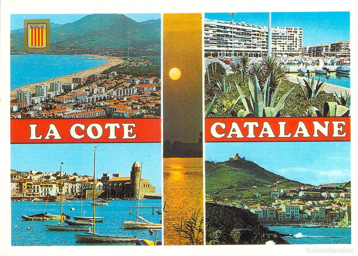 Postales: Postal de la Costa Catalana en Francia con paisajes costeros