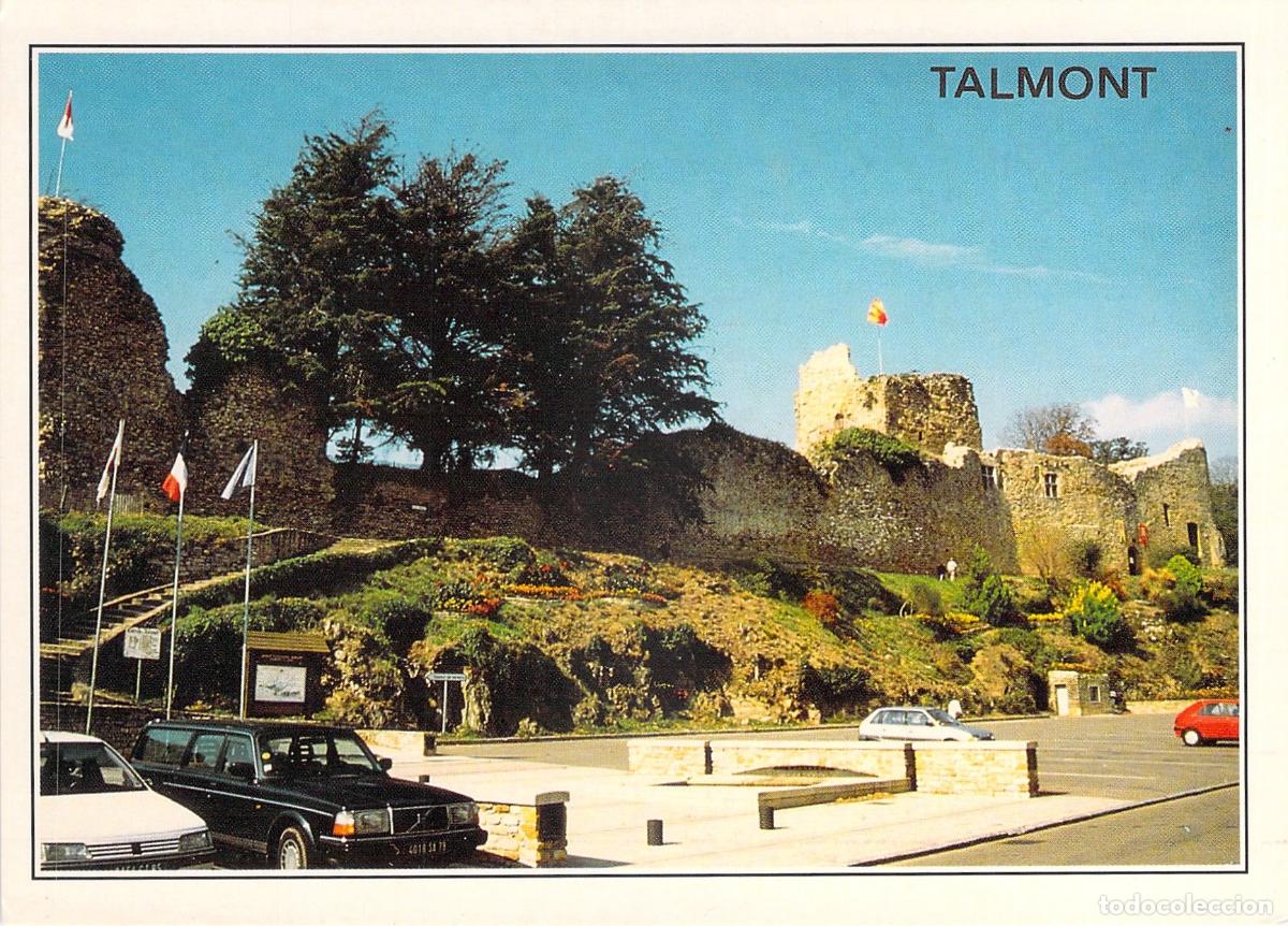 Postales: Postal del Castillo de Talmont en Vend&eacute;e Francia