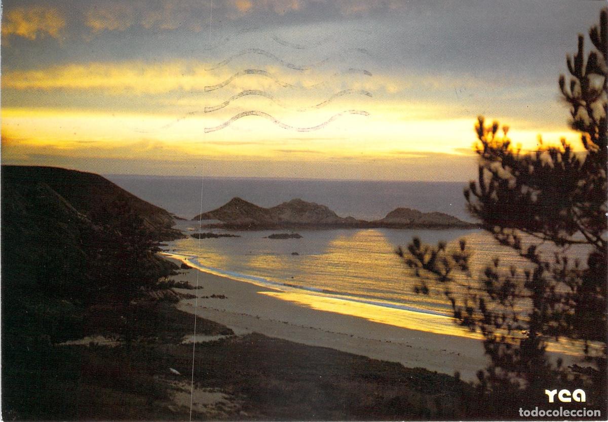 Postales: Postal de atardecer en la Playa de Lourtuais y Cap d'Erquy, Breta&ntilde;a