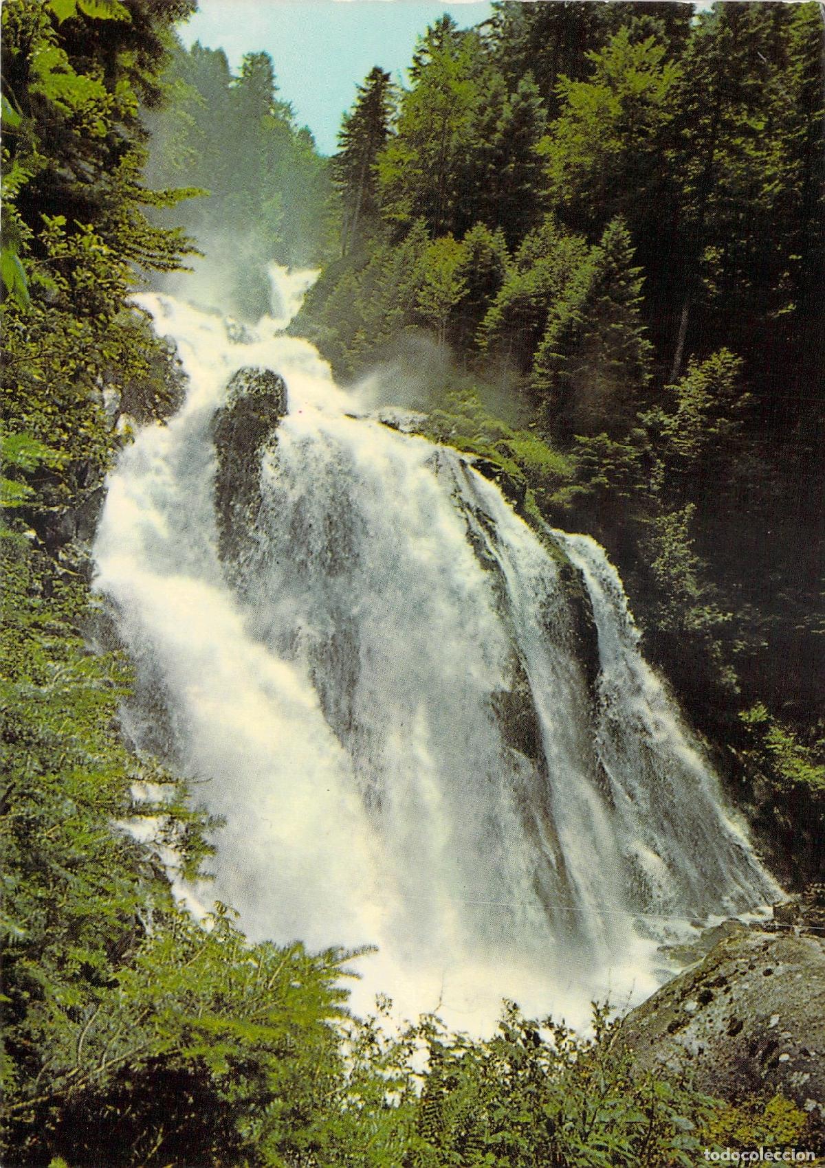 Postales: Postal de la Cascada de Lutour en Cauterets, Pirineos Franceses