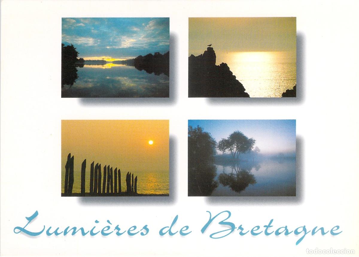 Cartes Postales: Postal de paisajes costeros de Breta&ntilde;a, Francia