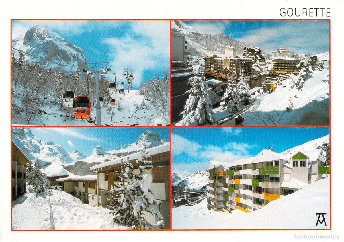 Postais: Postal de Gourette Pirineos Franceses Estaci&oacute;n de Esqu&iacute;