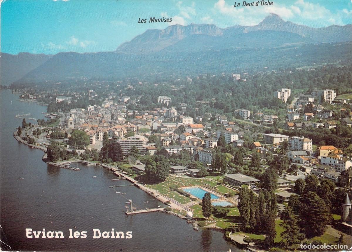 Postais: Postal de Evian-les-Bains Lago Leman y Monta&ntilde;as de Chablais