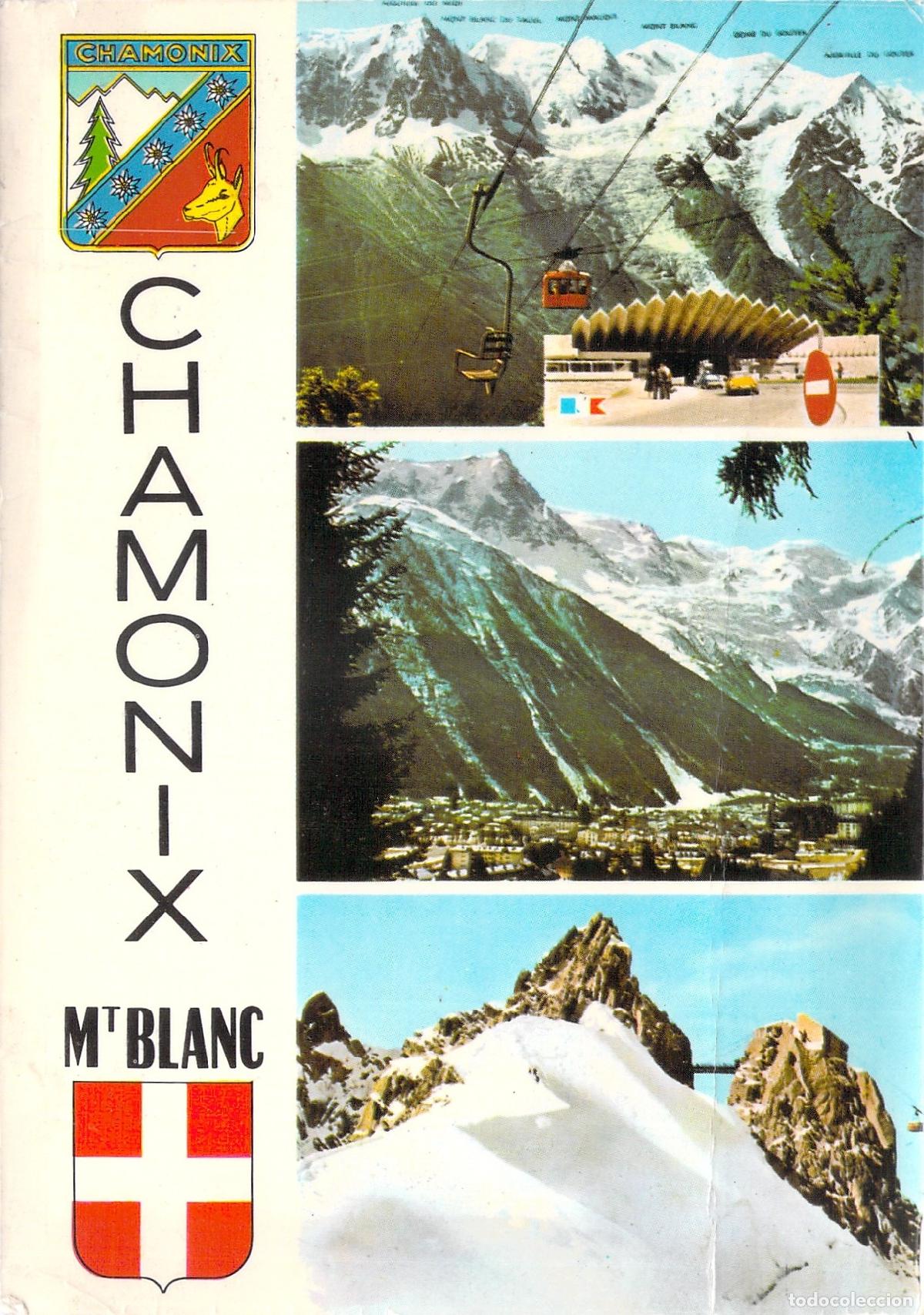 Postcards: Postal de Chamonix Mont Blanc y Aiguille du Midi