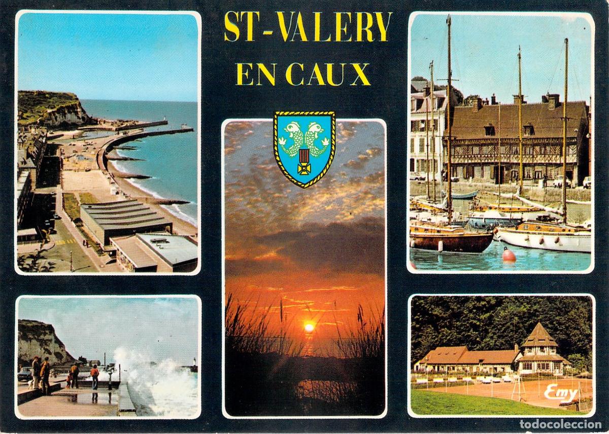 Postais: Postal de Saint-Valery-en-Caux Escenas Costeras y Puerto en Francia