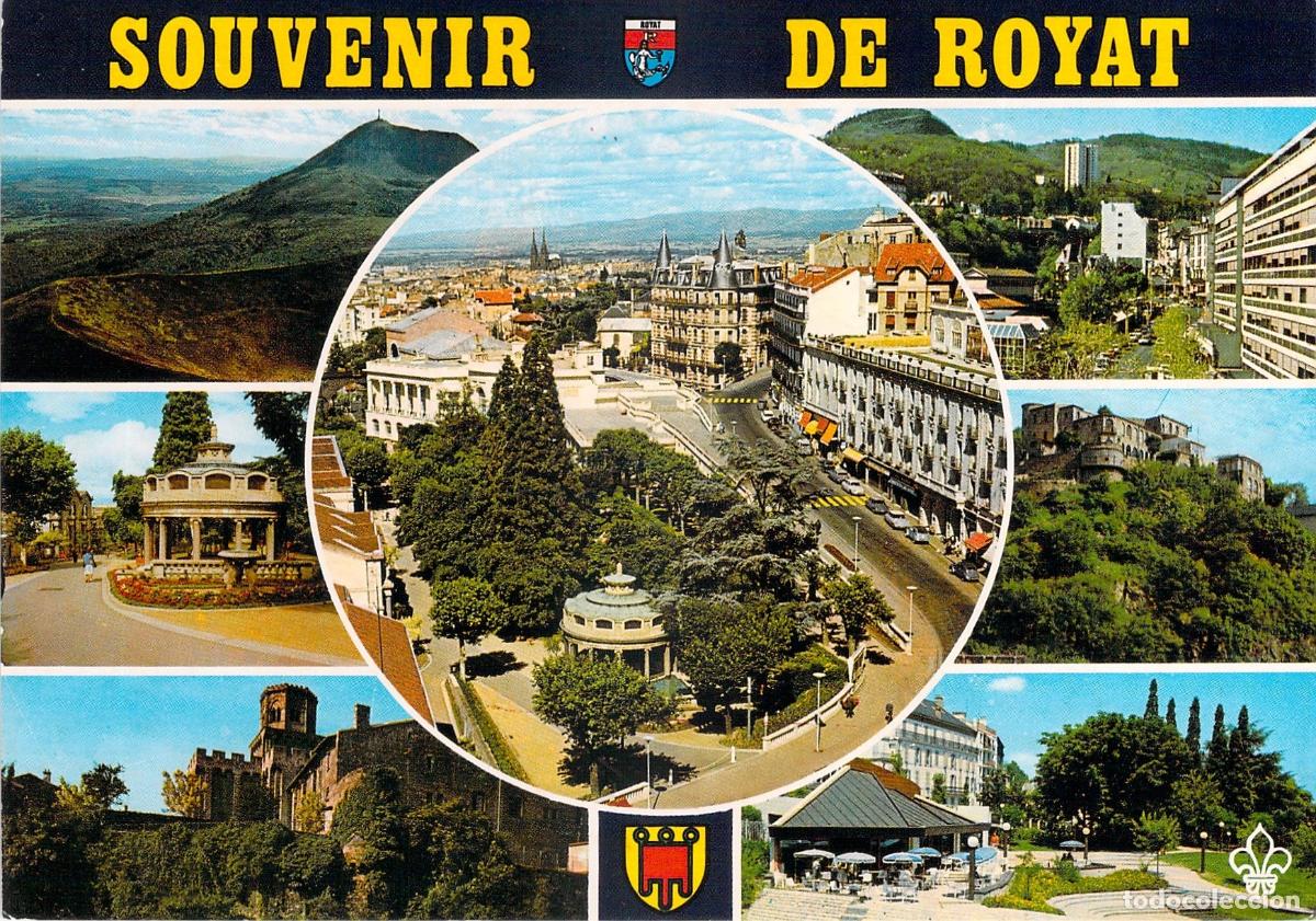 Postais: Postal de vistas panor&aacute;micas de Royat en Puy-de-D&ocirc;me, Francia
