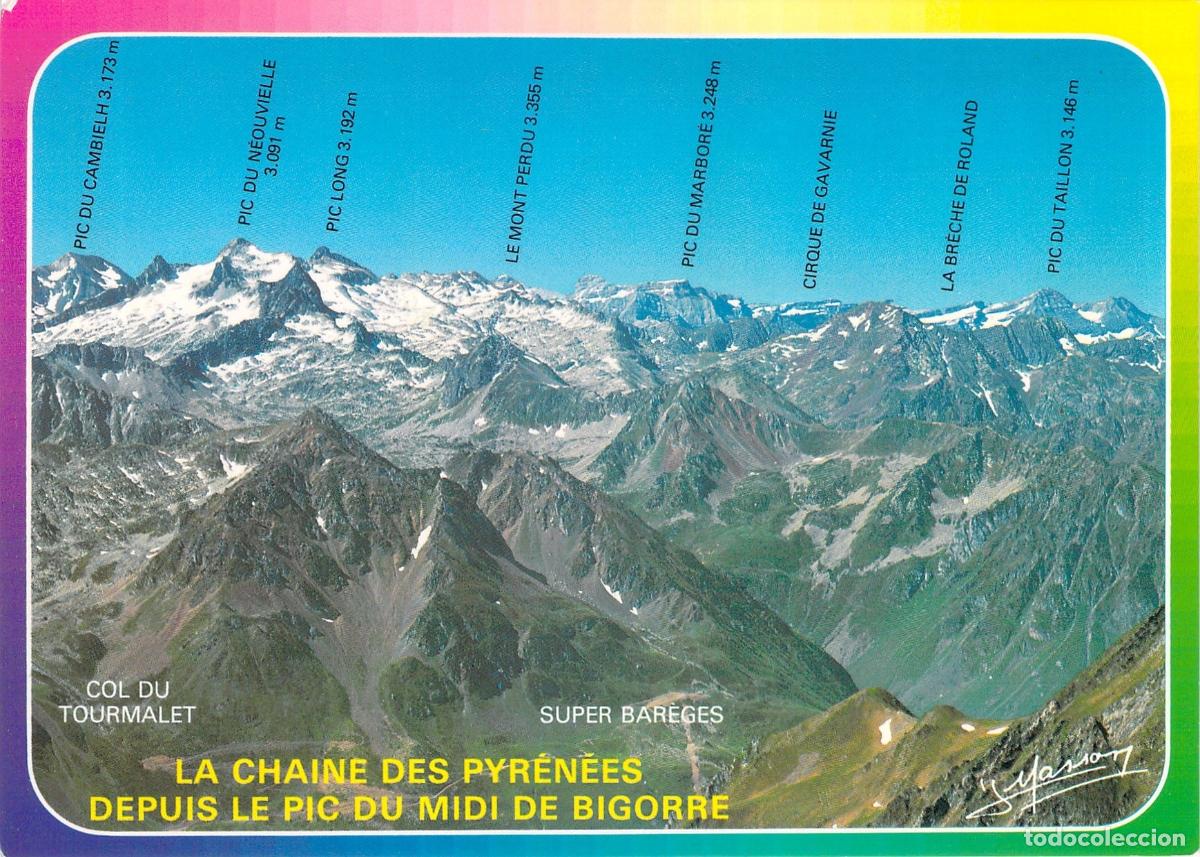 Postais: Postal de los Pirineos desde el Pic du Midi de Bigorre