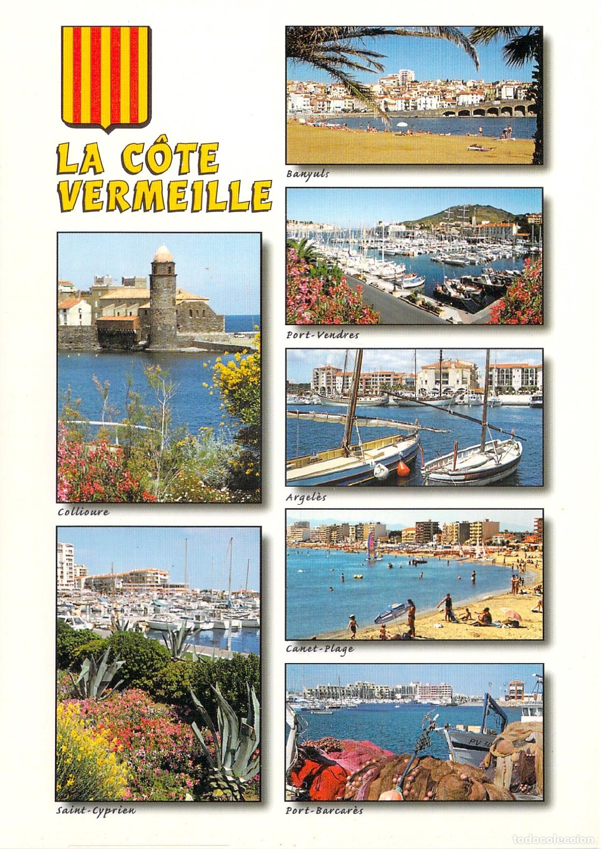 Postais: Postal de la Costa Vermeille Francia Paisajes Costeros