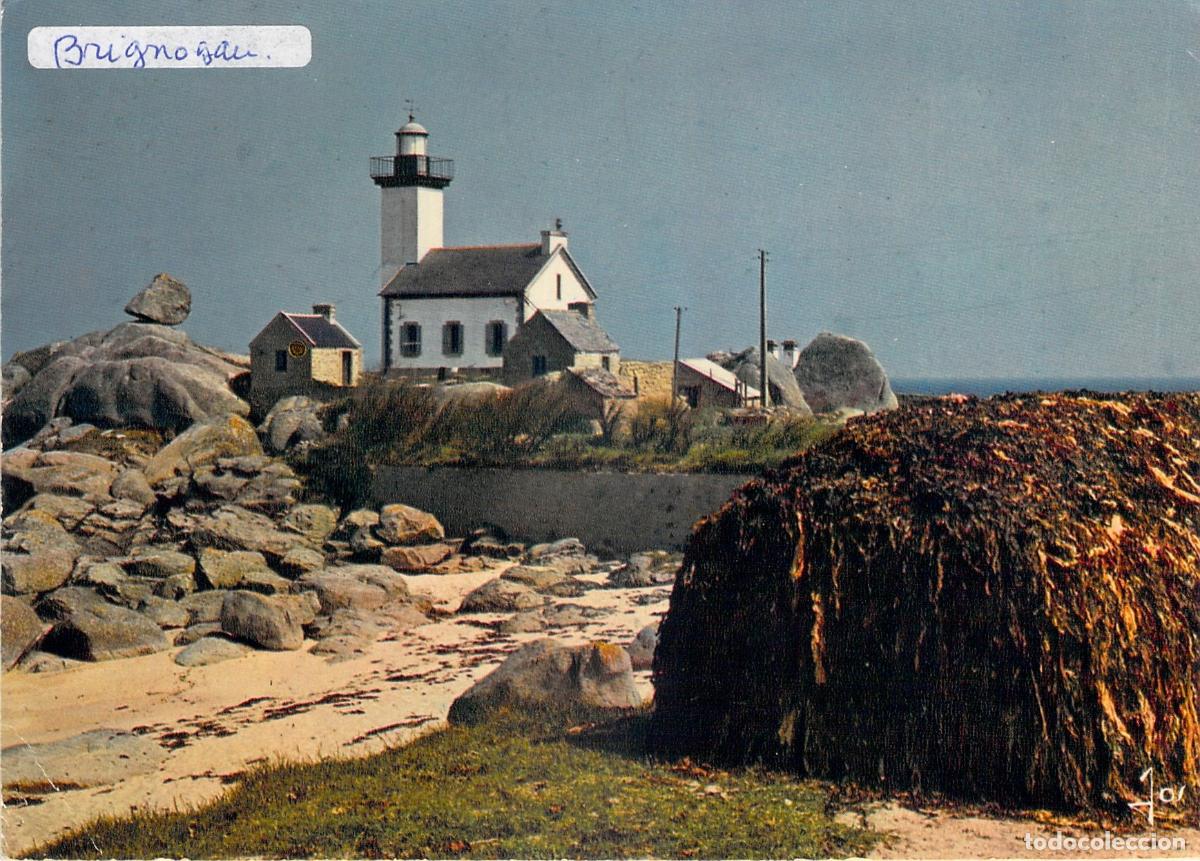 Cartoline: Postal del Faro de Pontusval en Brignogan Breta&ntilde;a Francia