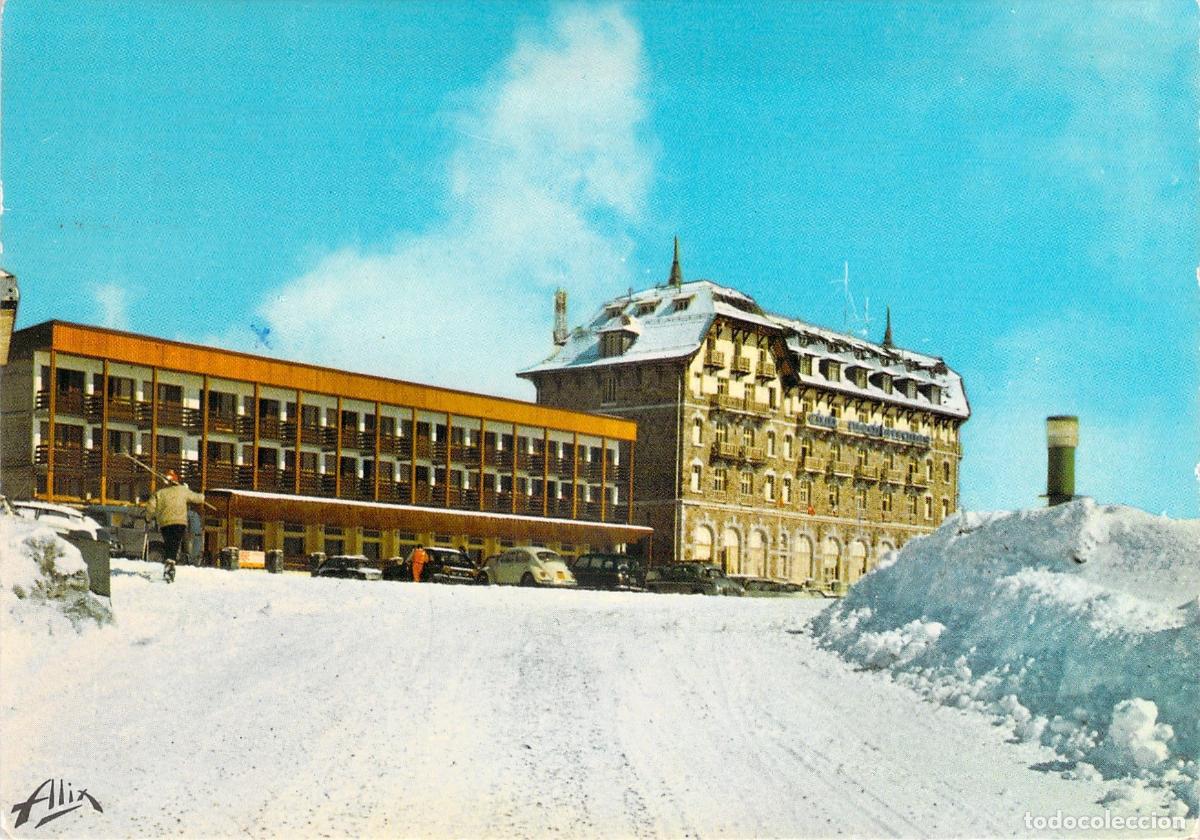Postales: Postal de la estaci&oacute;n de esqu&iacute; Superbagn&egrave;res en los Pirineos franceses