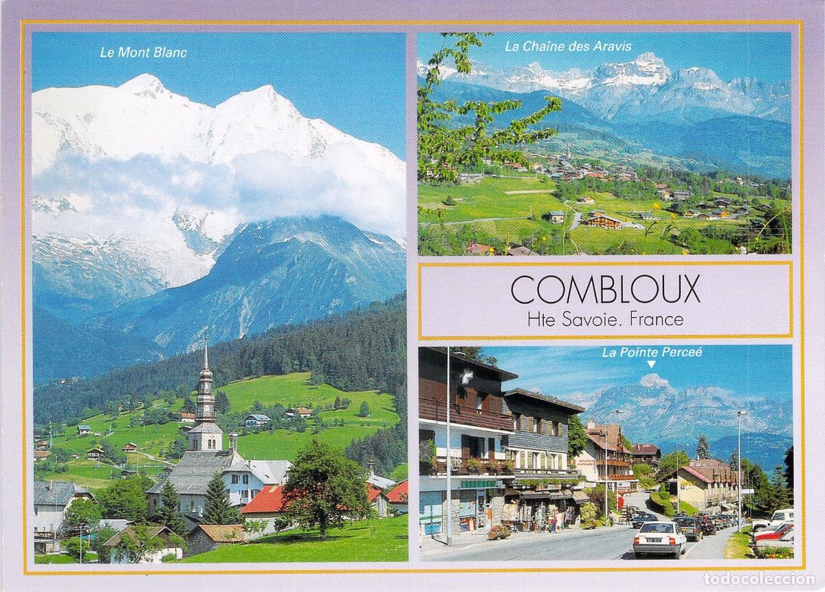 Cartoline: Postal de Combloux en la regi&oacute;n de Alta Saboya con vistas al Mont Blanc