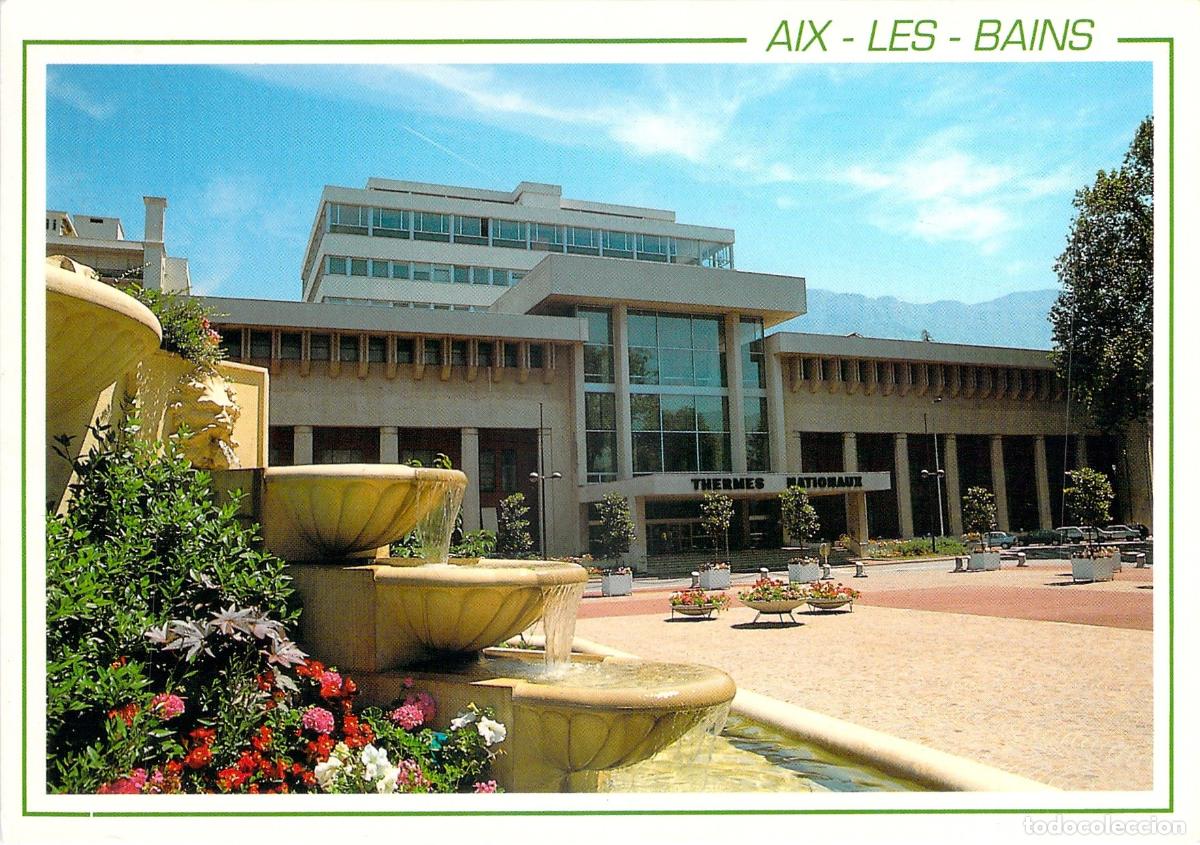 Cartoline: Postal de los Thermes Nationaux en Aix-les-Bains, Francia