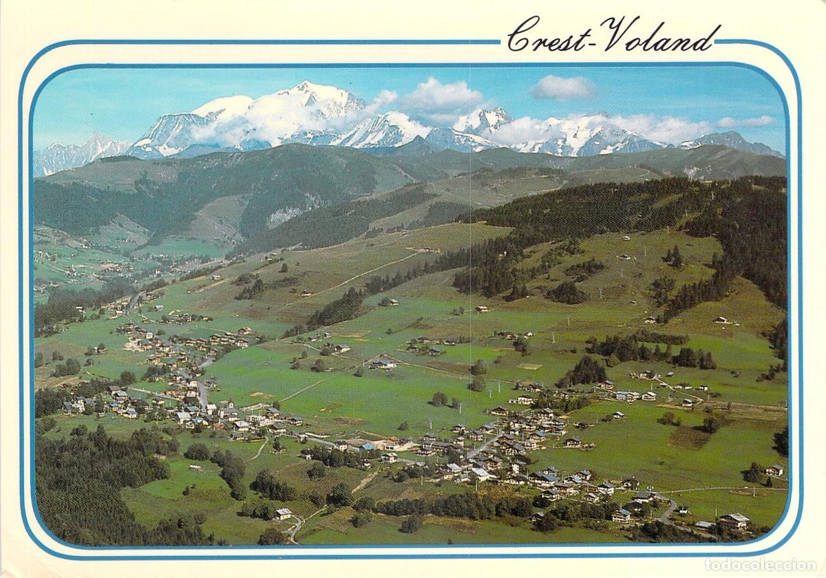 Cartoline: Postal de vista panor&aacute;mica de Crest-Voland y el Mont Blanc