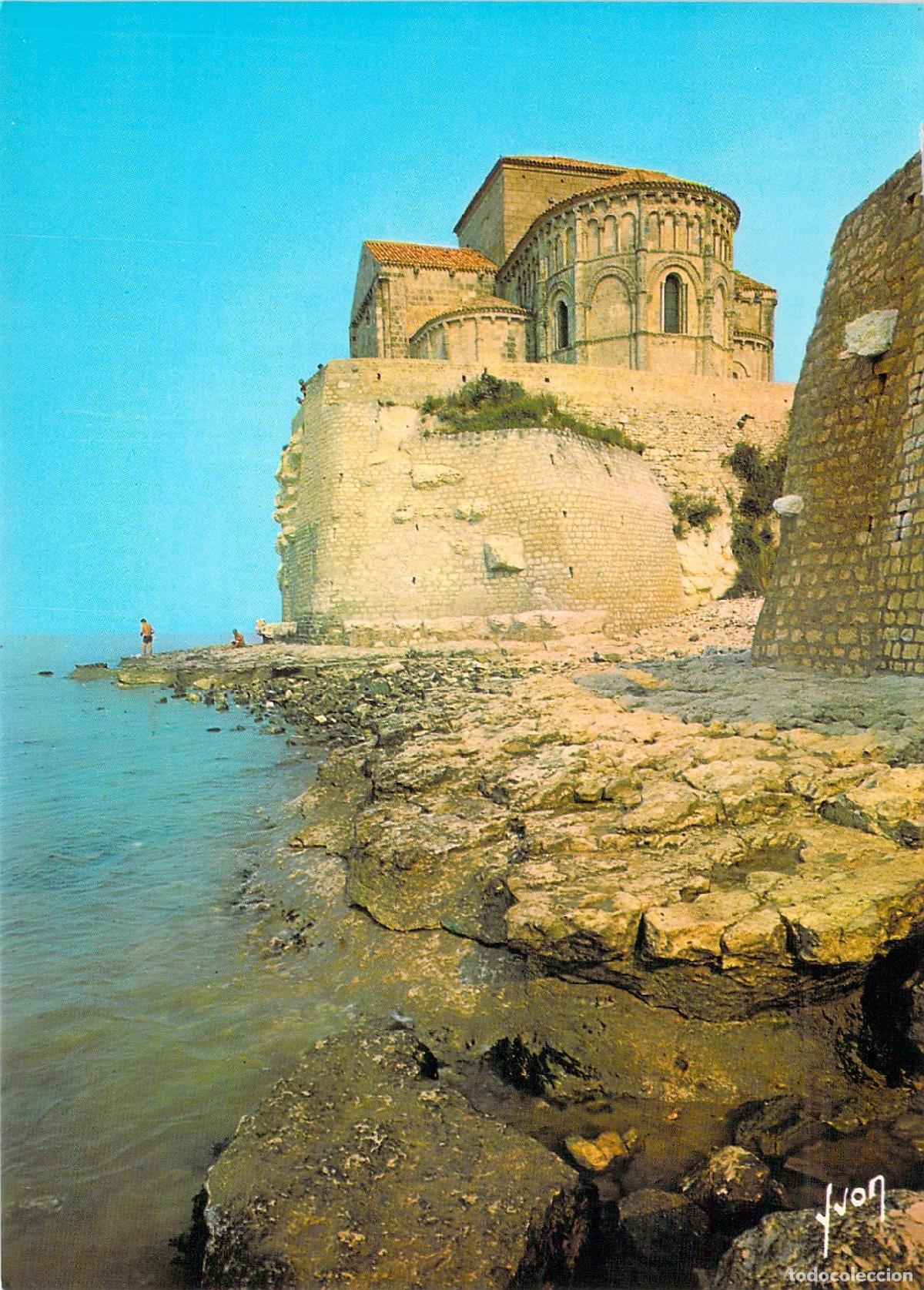 Cartoline: Postal de la Iglesia de Talmont en Charente-Maritime, Francia