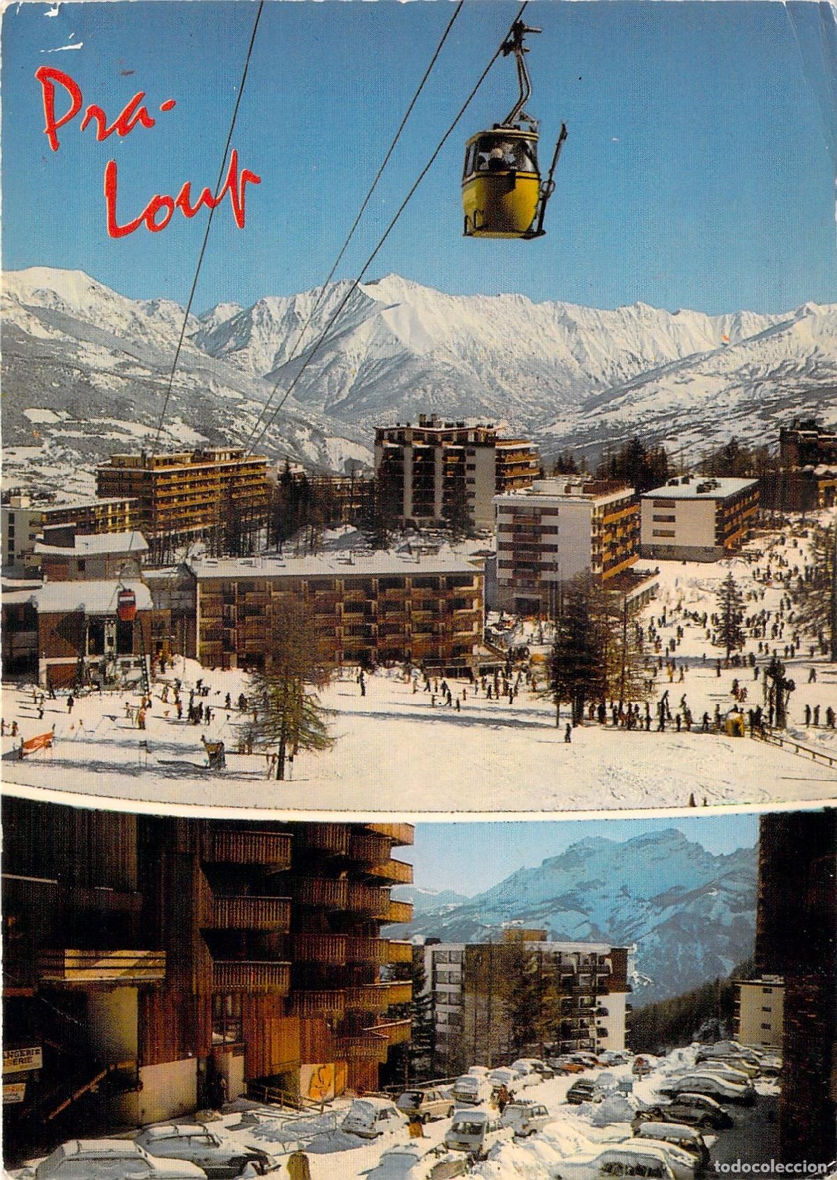 Postales: Postal de Pra-Loup Estaci&oacute;n de Esqu&iacute; Alpes Francia