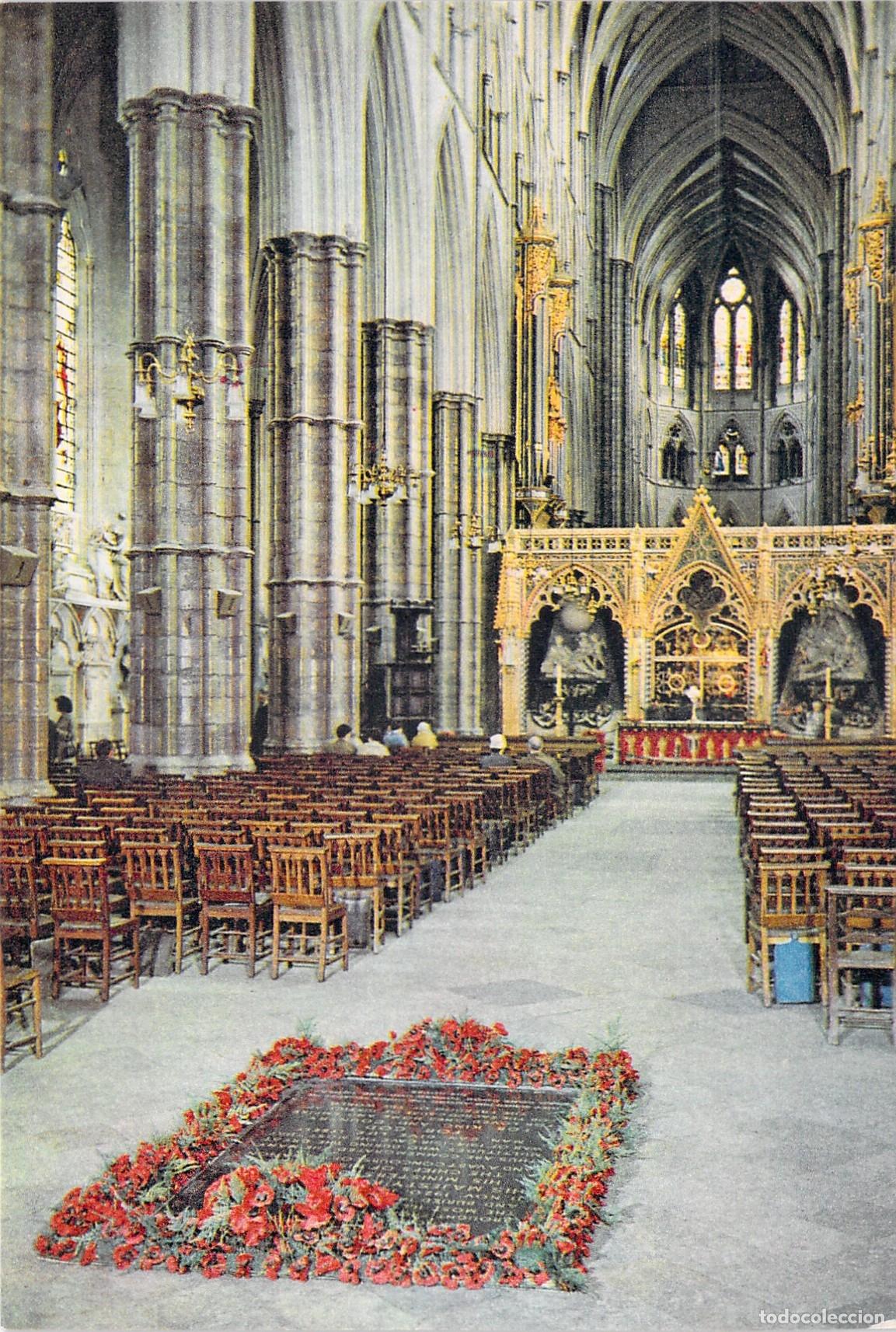 Postales: Postal de Westminster Abbey Londres Nave y Tumba del Guerrero Desconocido
