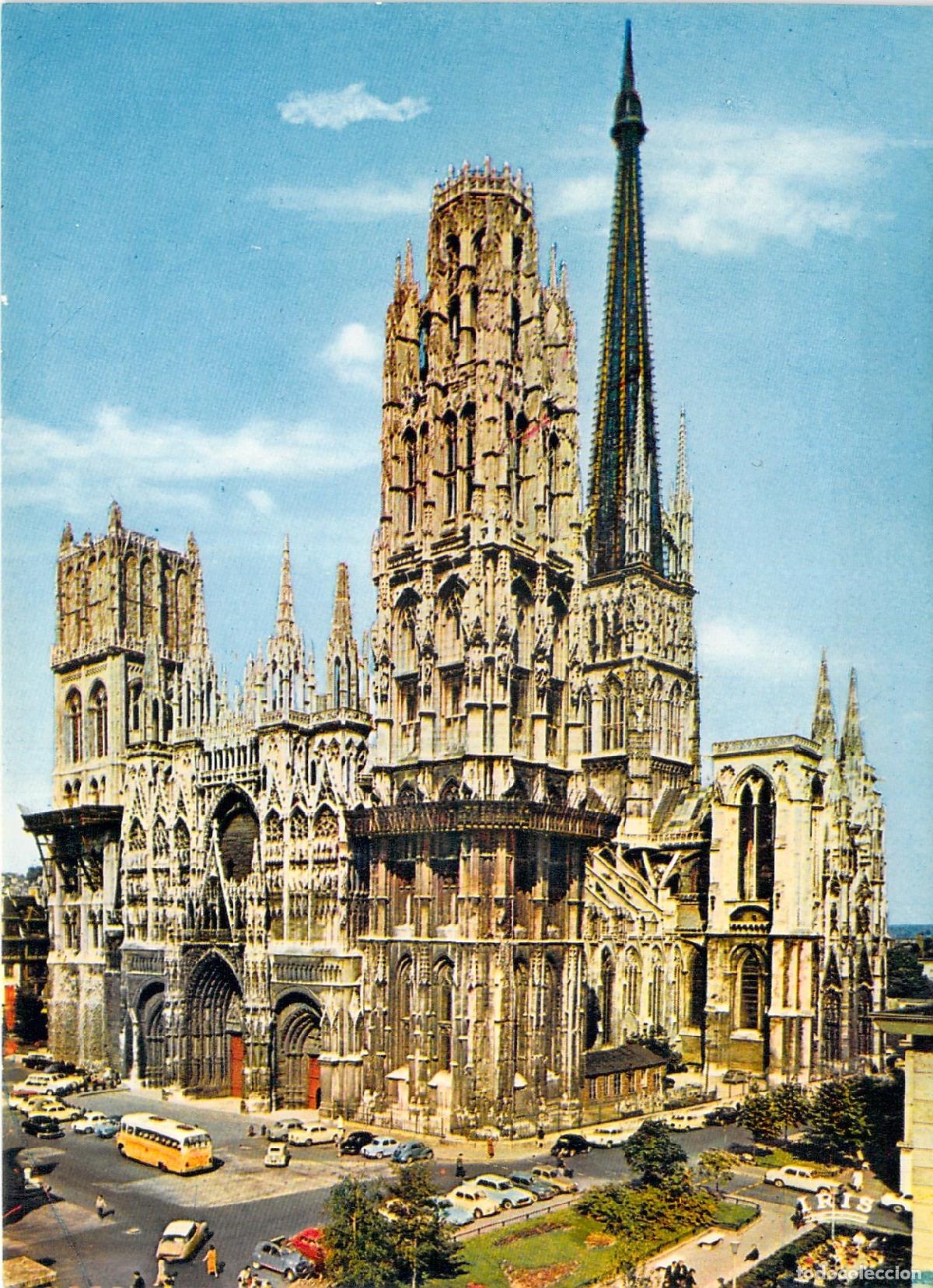 Postkarten: Postal de la Catedral de Rouen en Normand&iacute;a, Francia