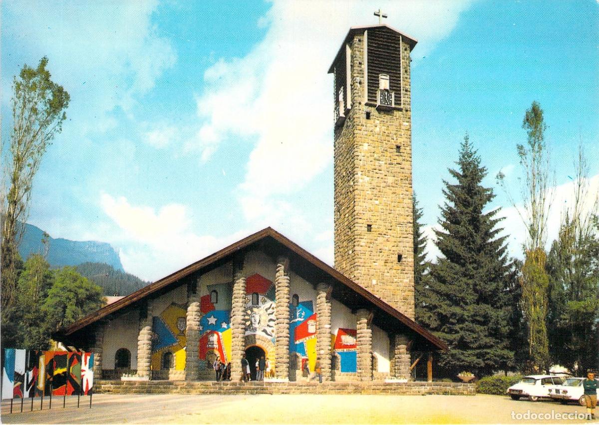 Postcards: Postal de la iglesia Notre Dame de Toute Grace en Plateau d'Assy