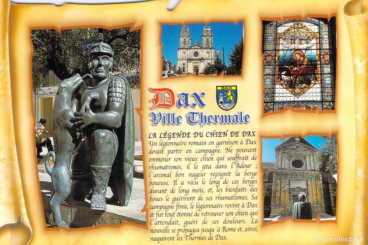 Postales: Postal de Dax Ville Thermale y la leyenda del perro