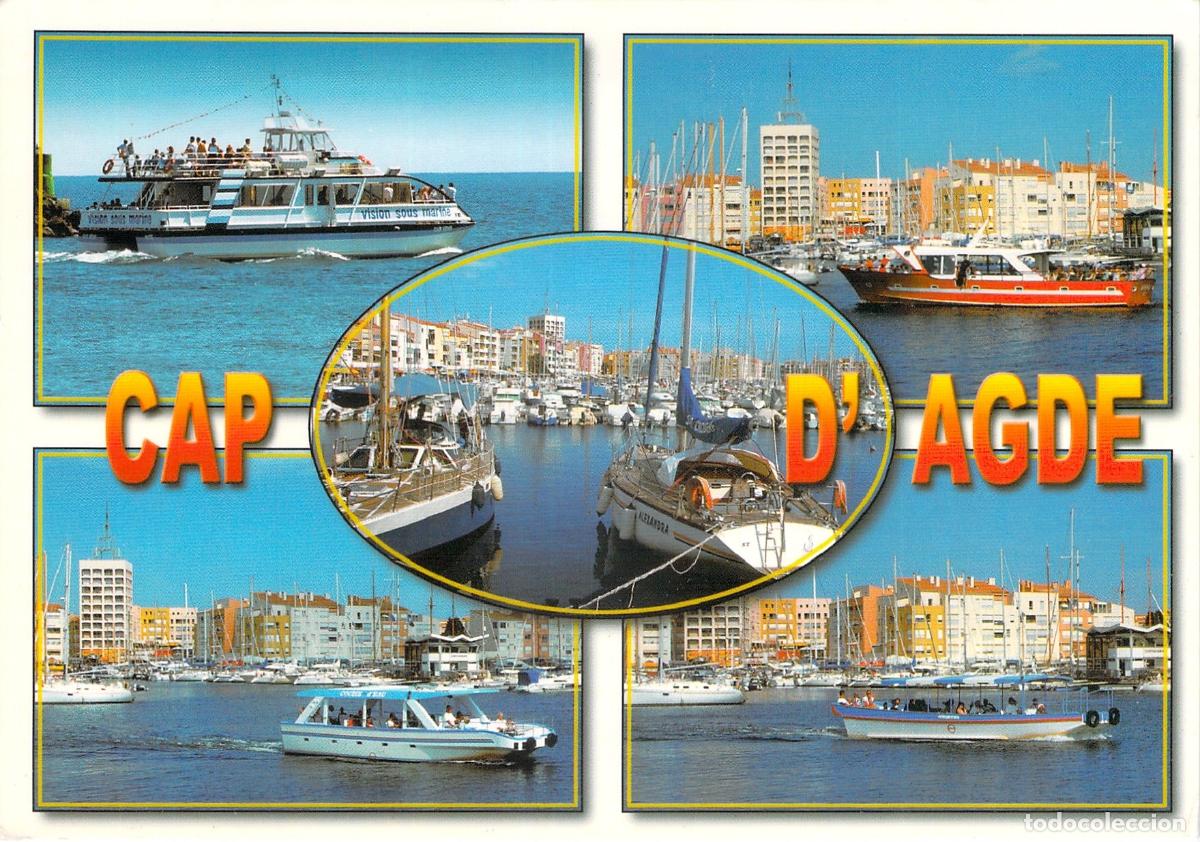 Postales: Postal de Cap d'Agde en la Costa del Mediterr&aacute;neo