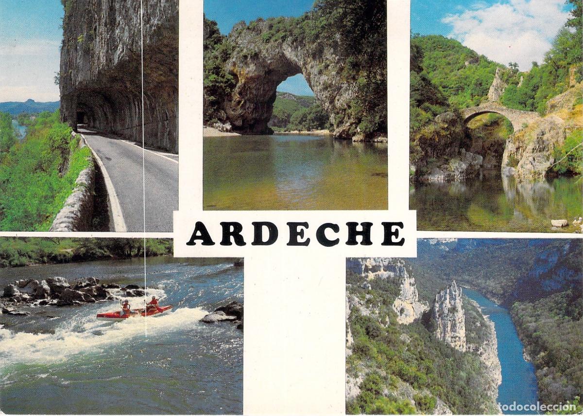 Postales: Postal de sitios tur&iacute;sticos en Ard&egrave;che, Francia