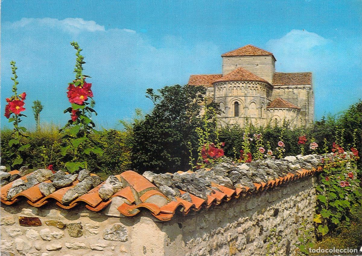 Postales: Postal de la Iglesia Sainte-Radegonde en Talmont, Francia