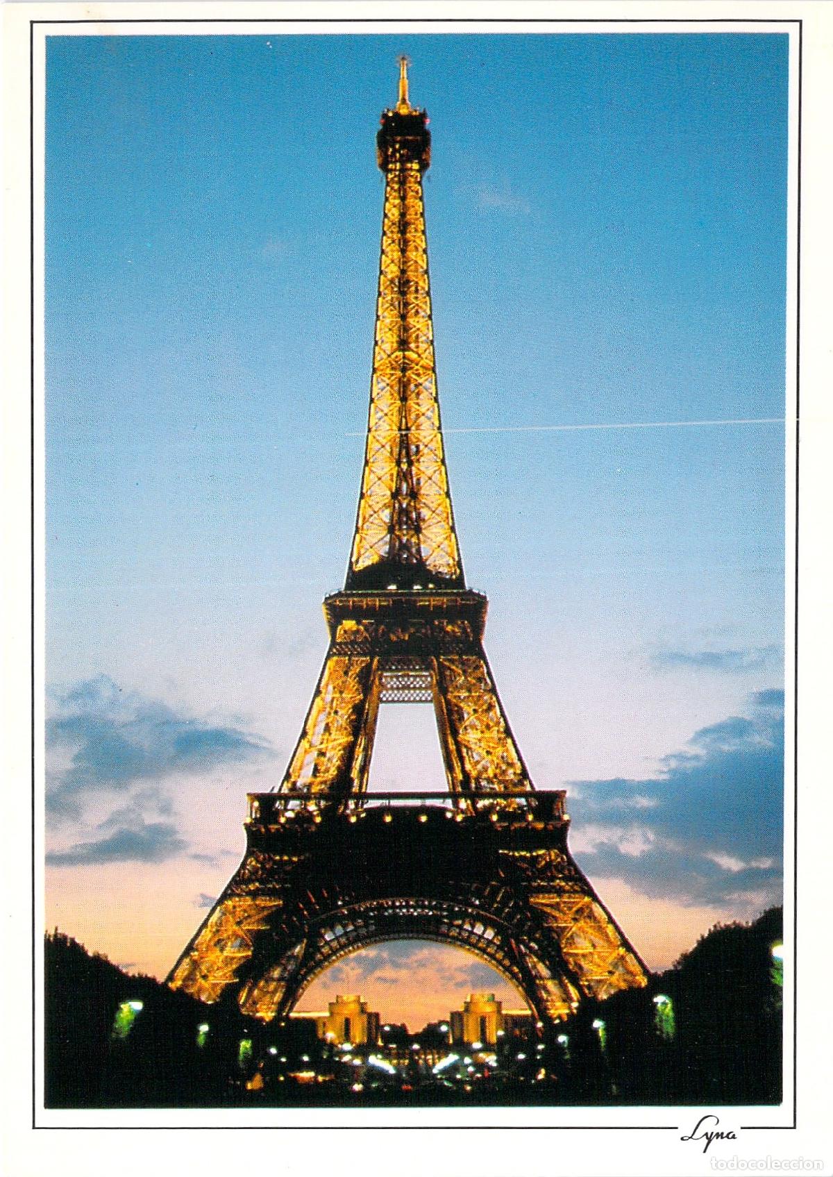 Postales: Postal de la Torre Eiffel en Par&iacute;s