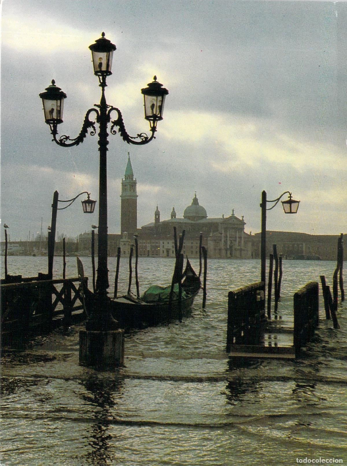 Postales: Postal de Venecia con vista a San Giorgio Maggiore y g&oacute;ndolas